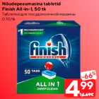 Nõudepesumasina tabletid
Finish All-in-1, 50 tk
