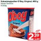 Kakaojoogipulber O’Boy, Original, 450 g
