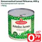 Allahindlus - Konserveeritud herned Põltsamaa, 400 g