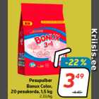 Allahindlus - Pesupulber
Bonux Color,
20 pesukorda, 1,5 kg