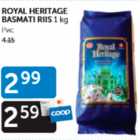 Royal Heritage Basmati riis 1 kg
