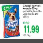 Chappi kuivtoit koerale 10kg loomaliha, linnuliha
