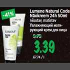 Lumene Natural Code Näokreem 24h 50ml niisutav, matistav
