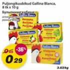 Allahindlus - Puljongikuubikud Gallina Blanka, 8tk x 10g