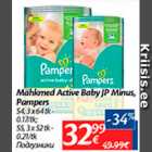 Allahindlus - Mähkmed Active Baby JP Minus, Pampers