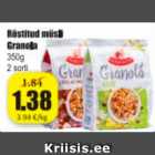 Allahindlus - Röstitud müsli Granola