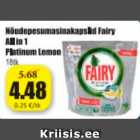 Капсулы для посудомоечной машины Fairy All in 1 Platinum Lemon 18 шт