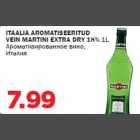 ITAALIA AROMATISEERITUD VEIN MARTINI EXTRA DRY 18% 1L