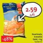 Allahindlus - Koorimata krevetid Gold, 1 kg