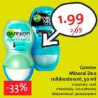 Allahindlus - Garnier Mineral Deo rulldeodorant, 50 ml •naistele, cool •meestele, ice-extreme