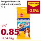 Pedigree Dentastix
närimiskont koerale
77 g