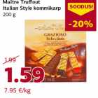 Maître Truff out
Italian Style kommikarp
200 g