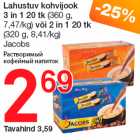 Allahindlus - Lahustuv kohvijook
3 in 1 20 tk