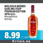 Allahindlus - MOLDOVA BRÄNDI GARLING VSOP PREMIUM EDITION