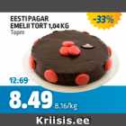 Allahindlus - EESTI PAGAR EMELII TORT 1,04 KG