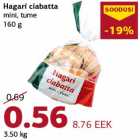 Allahindlus - Hagari ciabatta mini, tume 160 g