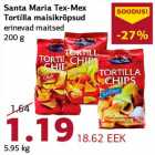 Santa Maria Tex-Mex Tortilla maisikrõpsud erinevad maitsed 200 g