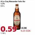 A.Le Coq Alexander hele õlu 5,2% 0,5 L