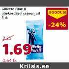 Gillette Blue II
ühekordsed raseerijad
5 tk
