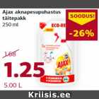 Ajax aknapesupuhastus
täitepakk
250 ml