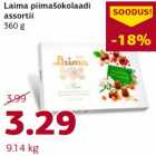 Laima piimašokolaadi
assortii
360 g