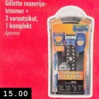 Allahindlus - Gillette raseerijatrimmer + 3 varuotsikut 