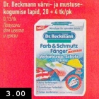 Dr. Beckmann värvi- ja mustusekogumise lapid