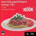 Allahindlus - Selver Köök spagetid Bolognese kastmega, 350 g