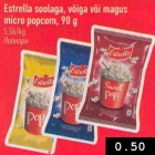 Allahindlus - Estrella soolaga, võiga või magus micro popcorn, 90 g