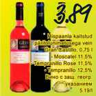 Hispaania kaitstud päritolunimetusega vein Gran Castillo, 0,75 l