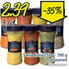Santa Maria 250 g -390 g maitseained 