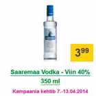 Allahindlus - Saaremaa Vodka - Viin 40% 350 ml