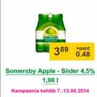 Allahindlus - Somersby Apple - Siider 4,5% 1,98 l