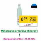 Mineraalvesi Värska Mineral 1 l