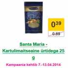 Магазин:Prisma,Скидка:Приправа для картофеля с травами Santa Maria  25г