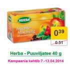 Магазин:Prisma,Скидка:Фруктовый чай Herba 40г