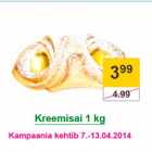 Allahindlus - Kreemisai 1 kg