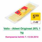 Магазин:Prisma,Скидка:Сыр  Valio 26% 1 кг