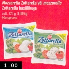 Allahindlus - Mozzarella Zttarella või mozzarella Zottarella basiilikuga