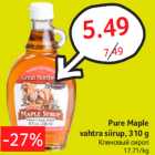 Allahindlus - Pure Maple
vahtra siirup, 310 g