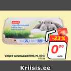 Магазин:Hüper Rimi, Rimi, Mini Rimi,Скидка:Белые куриные яйца Rimi, М, 10 шт