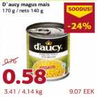 Allahindlus - D`aucy magus mais 170 g / neto 140 g