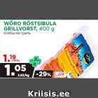 Allahindlus - WÕRO RÖSTSIBULA
GRILLVORST, 400 g