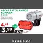 Allahindlus - ARCAS RATTALAMPIDE
KOMPLEKT
5 LED