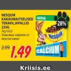 Allahindlus - NESQUIK
KAKAOMAITSELISED
TERAVILJAPALLID
225G