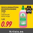 Allahindlus - FROSCH GRANAATÕUNA
NÕUDEPESUVAHEND
500ML