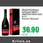 Allahindlus - KONJAK REMY
MARTIN VSOP 