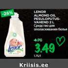 LENOR
ALMOND OIL
PESULOPUTUSVAHEND
2 L