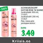 SCHWARZKOPF
GOT2B RISE ‘N SHINE
