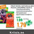 FRUIT BOWL NATURAALSED
PUUVILJAKOMMID 3X20 G